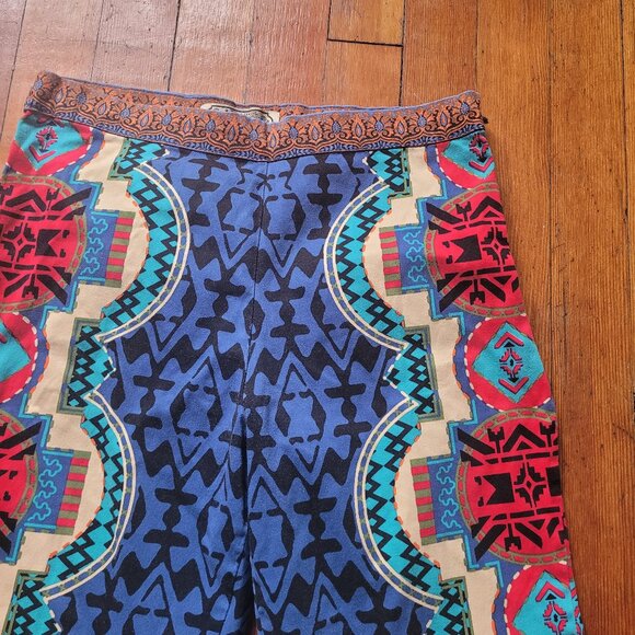Colourful fitted pants, sz XS - Picture 7 of 8